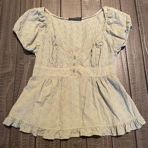 Brandy Melville Blair Eyelet Top